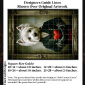 Cute Victorian Westie Dog, Red Heart ES9 Decoupage Tissuepapier