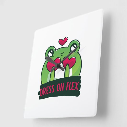 Cute Vierkante Klok (Hoek)