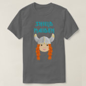 Cute Viking Shield Maiden T-shirt (Design voorkant)