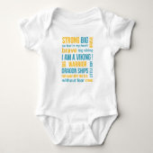 Cute Viking Ship and Viking Quottes Text Romper (Voorkant)