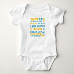 Cute Viking Ship and Viking Quottes Text Romper