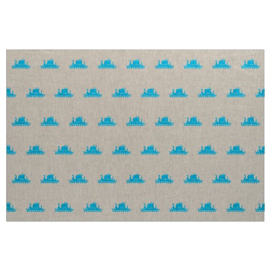 Cute Viking Ship Shape Pattern Stof (Yard (91,4 cm))