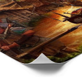 Cute Village Digital Art Poster #02 (Hoek)