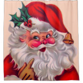 Cute vinage santa claus 2 douchegordijn (Voorkant)