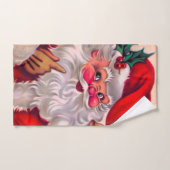 Cute vinage santa claus 2 handdoek (Handdoek)