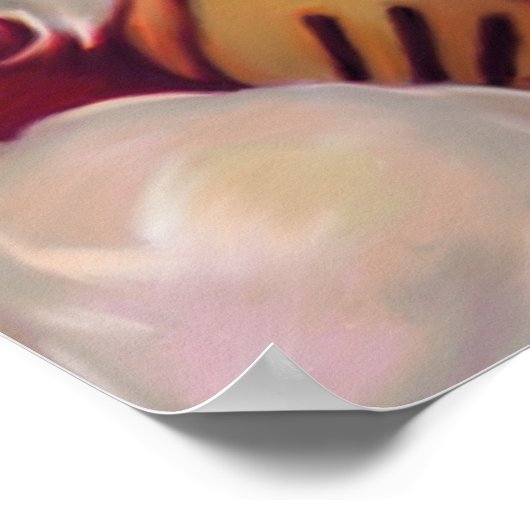 Cute vinage santa claus 2 poster (Hoek)