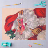 Cute vinage santa claus 2 tissuepapier (Craft)