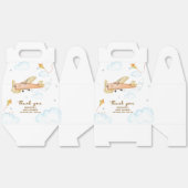 Cute Vintage Aviator Airplane Baby Shower Bedankdoosjes (Ongevouwen)