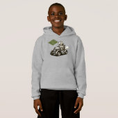 Cute vintage cartoon schildpad renner Tri-Blend sh (Voorkant volledig)