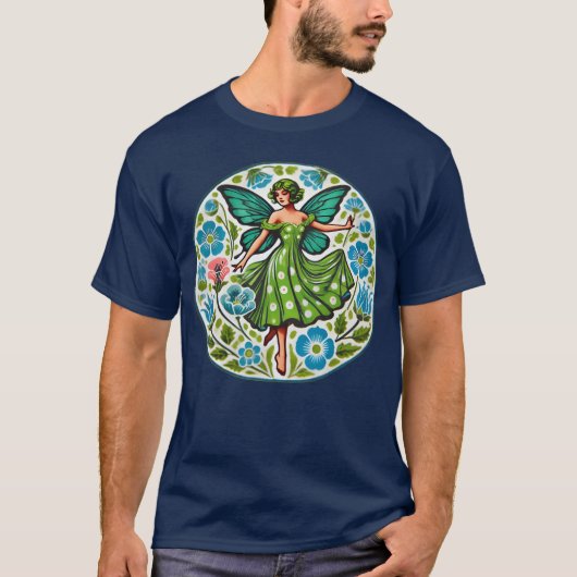 Cute Vintage Fairy funny T-shirt (Voorkant)
