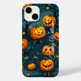 Cute Vintage Halloween Pumpkin Case-Mate iPhone 14 Hoesje