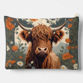 Cute Vintage Highland Cow  Etui (Achterkant)