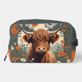 Cute Vintage Highland Cow  Toilettasje (Achterkant)