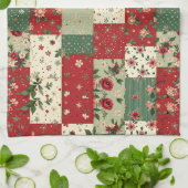 Cute Vintage Inspired Christmas Kitchen Towel Theedoek (Gevouwen)