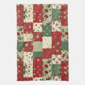 Cute Vintage Inspired Christmas Kitchen Towel Theedoek (Verticaal)