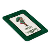 Cute Vintage-kerstcadeaudag Magneet (Rechterzijde)