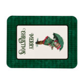 Cute Vintage-kerstcadeaudag Magneet (Horizontaal)