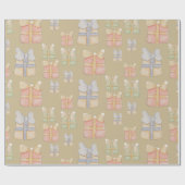 Cute Vintage-kerstcadeautjes met handbeschilderd Cadeaupapier (Vlak)