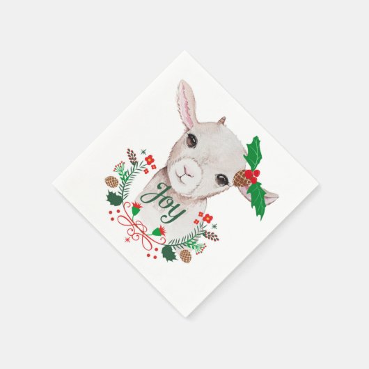 Cute Vintage-kerstgeit - Joy Servet (Hoek)
