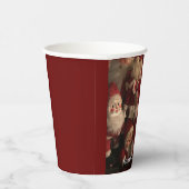 Cute Vintage-kerstkerstkerstkerstman Papieren Bekers (Rechts)