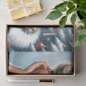 Cute Vintage-kerstmeisje Tissuepapier (Geschenk)