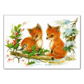 Cute Vintage-kerstmeloenen Kaart (Voorkant)