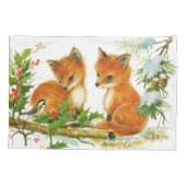 Cute Vintage-kerstmeloenen Kussensloop (Achterkant)