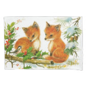 Cute Vintage-kerstmeloenen Kussensloop (Voorkant)