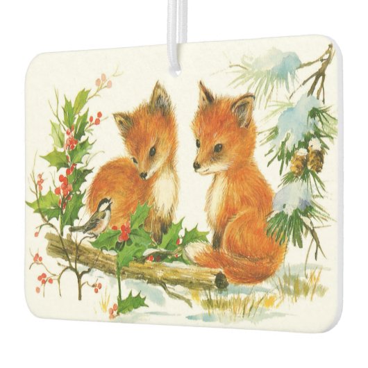 Cute Vintage-kerstmeloenen Luchtverfrisser (Links)