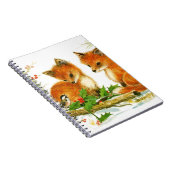 Cute Vintage-kerstmeloenen Notitieboek (Rechterzijde)