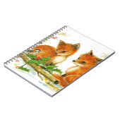 Cute Vintage-kerstmeloenen Notitieboek (Linkerzijde)