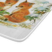 Cute Vintage-kerstmeloenen Snijplank (Hoek)