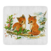 Cute Vintage-kerstmeloenen Snijplank (Voorkant)