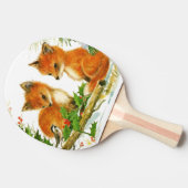 Cute Vintage-kerstmeloenen Tafeltennisbatje (Zijkant)