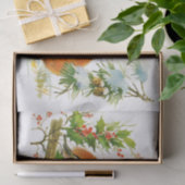 Cute Vintage-kerstmeloenen Tissuepapier (Geschenk)