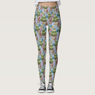 Cute Vintage Kerstquokka Leggings