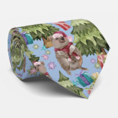 Cute Vintage Kerstquokka Stropdas (Opgerold)