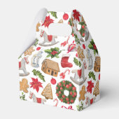 Cute Vintage Kerstthema Bedankdoosjes (Achterkant)