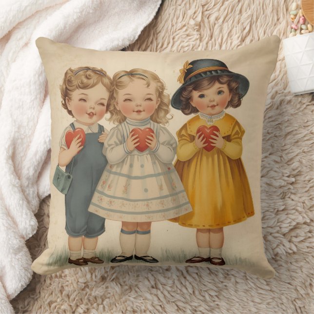 Cute Vintage Kids Kussen (Deken)