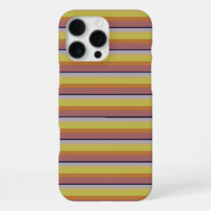 Cute vintage kleuren strepen iPhone 16 pro max hoesje