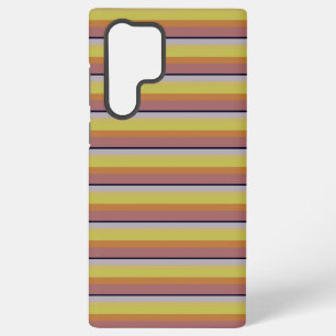Cute vintage kleuren strepen samsung galaxy hoesje