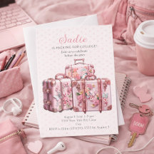 Cute Vintage Koffers Roze Studenten Koffer Feestje