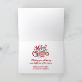 Cute Vintage Snowman Christmas Feestdagen Kaart (Binnen)