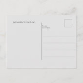 Cute Vintage Style Bunny Postcard Briefkaart (Achterkant)