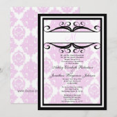 Cute Vintage Wedding nodigen Kaart (Voorkant / Achterkant)