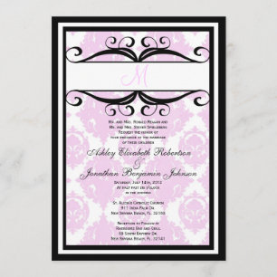Cute Vintage Wedding nodigen Kaart