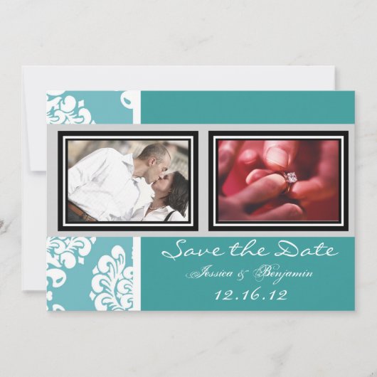 Cute Vintage Wedding Save the Date Cards (Voorkant)