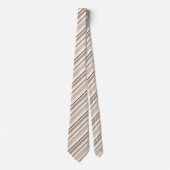 Cute vintage wit rode strepen stropdas (Voorkant)