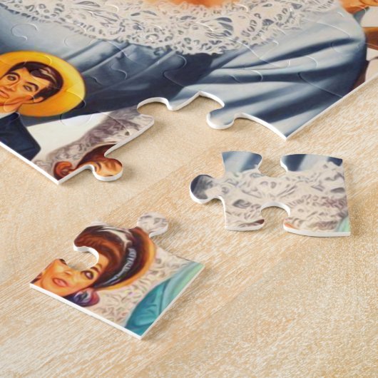 Cute Vintage Woman Legpuzzel (Zijkant)