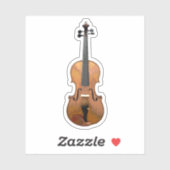 Cute Violin klassieke muziek Sticker (Vel)